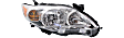 Driver and Passenger Side Headlights, with Bulbs, Halogen, North America Built Vehicle