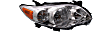 Driver and Passenger Side Headlights, with Bulbs, Halogen, North America Built Vehicle