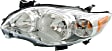 Driver and Passenger Side Headlights, with Bulbs, Halogen, North America Built Vehicle, CAPA CERTIFIED