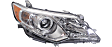 2012-2014 Toyota Camry - Driver and Passenger Side Halogen Headlight, With bulb(s), OE Replacement