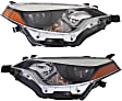 Driver and Passenger Side LED Headlight, With bulb(s), OE Replacement