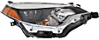 Driver and Passenger Side LED Headlight, With bulb(s), OE Replacement, CAPA Certified