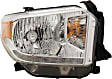 Driver and Passenger Side Headlights, with Bulbs, Halogen, with Automatic Leveling Headlights with LED Running Lights