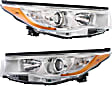2016 Toyota Highlander - Driver and Passenger Side Halogen Headlight, With bulb(s), OE Replacement