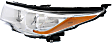 2016 Toyota Highlander - Driver and Passenger Side Halogen Headlight, With bulb(s), OE Replacement