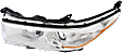 2016 Toyota Highlander - Driver and Passenger Side Halogen Headlight, With bulb(s), OE Replacement
