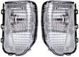 2012-2015 Toyota Prius Plug-In - Front, Driver and Passenger Side Turn Signal Lights, without Bulbs, For Models without Daytime Running Lamp