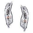 Front, Driver and Passenger Side Turn Signal Light, With bulb(s)