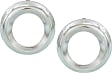 Front, Driver and Passenger Side Fog Light Trims, Chrome