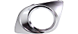 Front, Driver and Passenger Side Fog Light Trims, Chrome