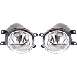 Front, Driver and Passenger Side Halogen Fog Light, With bulb(s)