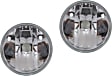 Front, Driver and Passenger Side Fog Lights, Without Bulb(s), Halogen