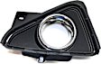 Front, Driver and Passenger Side Fog Light Trims, Textured Black, with Chrome Trim, Hybrid LE+/Hybrid Limited/Hybrid XLE/LE/Limited/Platinum Models