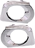 Front, Driver and Passenger Side Fog Light Trims, Chrome, For Models With Appearance Package