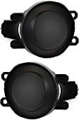 Fog Light Cover - Front, Driver and Passenger Side, Black