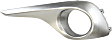 Front, Driver and Passenger Side Fog Light Trims, Silver
