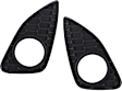 Driver and Passenger Side Fog Light Trim, Textured Black