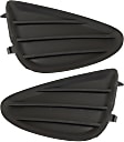 Fog Light Cover - Front, Driver and Passenger Side, Textured Black