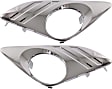 2014-2023 Toyota Camry L - Front, Driver and Passenger Side Fog Light Trims, Chrome, For Models With Fog Light Holes
