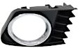 Front, Driver and Passenger Side Fog Light Trims, Primed