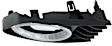 Front, Driver and Passenger Side Fog Light Trims, Primed
