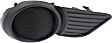 Fog Light Cover - Front, Driver and Passenger Side, Black