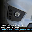 Fog Light Cover - Front, Driver and Passenger Side, Black
