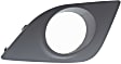 Front, Driver and Passenger Side Fog Light Trims, Textured Black