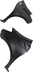 Front, Driver and Passenger Side Fenders, Without turn signal light hole, Japan Built Vehicle, For Models With Rear Intermittent Wiper