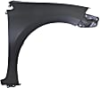Front, Driver and Passenger Side Fenders, Without turn signal light hole, Sedan