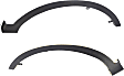 Front, Driver and Passenger Side Fender Trim, Textured Black, North America Built Vehicle
