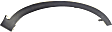 Front, Driver and Passenger Side Fender Trim, Textured Black, North America Built Vehicle