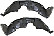 Front, Driver and Passenger Side, Fender Liner