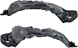 Front, Driver and Passenger Side, Fender Liner, Japan Built Vehicle