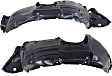 Front, Driver and Passenger Side, Fender Liner