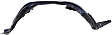 2019 Toyota 4Runner - Front, Driver and Passenger Side Fender Liner, For Models With 17 in. Wheels