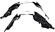 Front, Driver and Passenger Side Fender Liners, SE Model