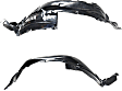 Front, Driver and Passenger Side, Fender Liner