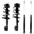 Front and Rear, Driver and Passenger Side Shock and Fully Loaded Strut, FWD