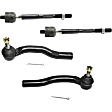 Front, Driver and Passenger Side, Inner and Outer Tie Rod Ends