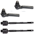 Front, Driver and Passenger Side, Inner and Outer Tie Rod End