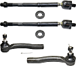 Front, Driver and Passenger Side, Inner and Outer Tie Rod Ends