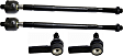 Front, Driver and Passenger Side, Inner and Outer Tie Rod Ends