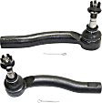 Front, Driver and Passenger Side, Outer Tie Rod Ends