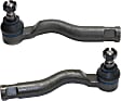 Front, Driver and Passenger Side, Outer Tie Rod Ends