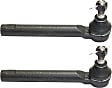 Front, Driver and Passenger Side, Outer Tie Rod Ends, Japan Built Vehicle