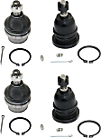 Front, Driver and Passenger Side, Upper and Lower Ball Joints