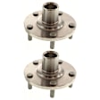 Front, Driver and Passenger Side Wheel Hub, 5 Lugs, With Bearing