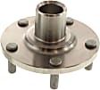Front, Driver and Passenger Side Wheel Hub, 5 Lugs, With Bearing