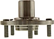 Front, Driver and Passenger Side Wheel Hub, 5 Lugs, With Bearing